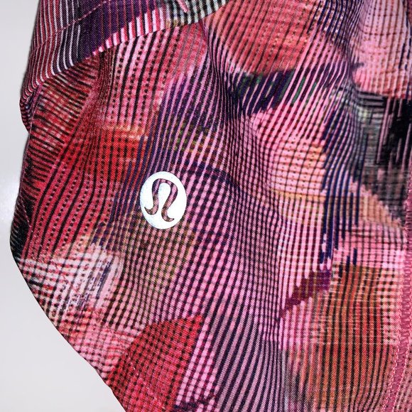 LULULEMON Speed Short with Liner Size 6 Black Pink - Picture 4 of 6